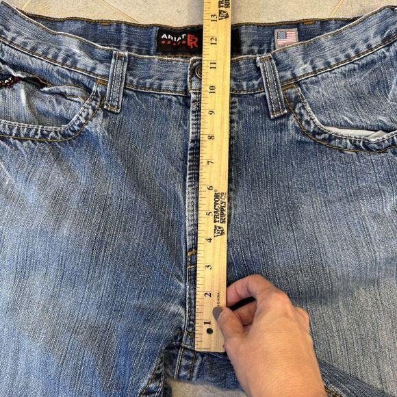 Ariat FR M3 Loose Straight Jeans 36x32 Cat 2 Lot of 2 Workwear Blue Wash GUC - Picture 15 of 16
